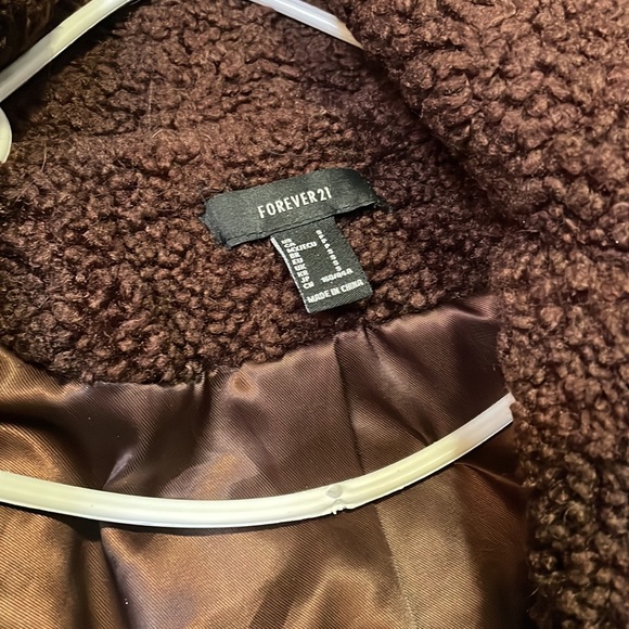 Oversized Brown Fur Jacket - Picture 3 of 4